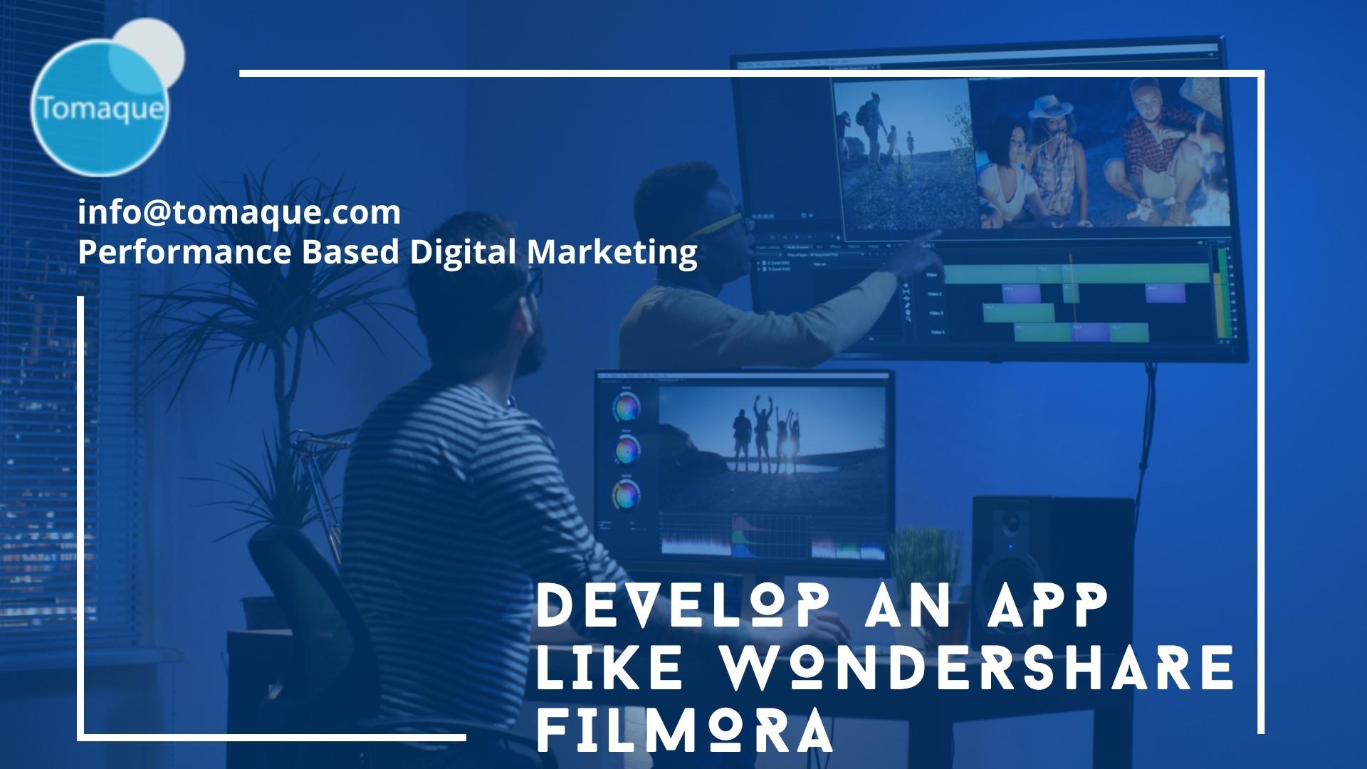 App Like Wondershare Filmora - Tomaque Digital Services App Like