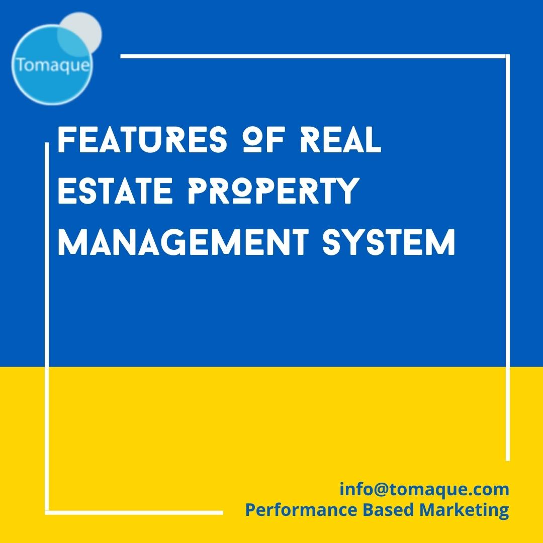 Real Estate Property Management System Tomaque Digital Services