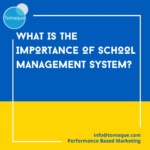 What is the importance of School management system