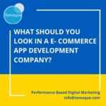 What should you look in a E- commerce app development company