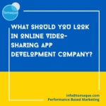 What should you look in online video-sharing app development company