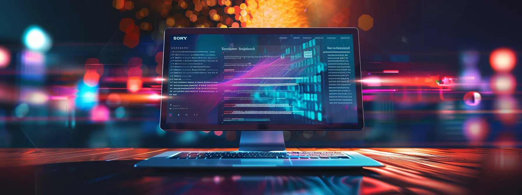a sleek and modern website layout with clean lines and vibrant colours, showcasing effective seo strategies through webflow design best practices.